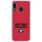 University of Georgia How Bout Them Dawgs Galaxy A20 Clear Case