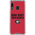 University of Georgia How Bout Them Dawgs Galaxy A30 Clear Case