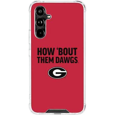 University of Georgia How Bout Them Dawgs Galaxy A54 5G Clear Case