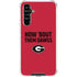 University of Georgia How Bout Them Dawgs Galaxy A54 5G Clear Case