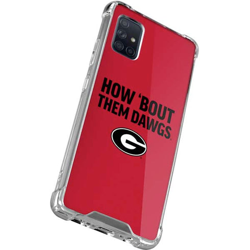 University of Georgia How Bout Them Dawgs Galaxy A71 5G Clear Case