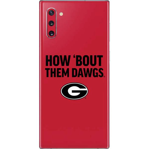 University of Georgia How Bout Them Dawgs Galaxy Note 10 Skin