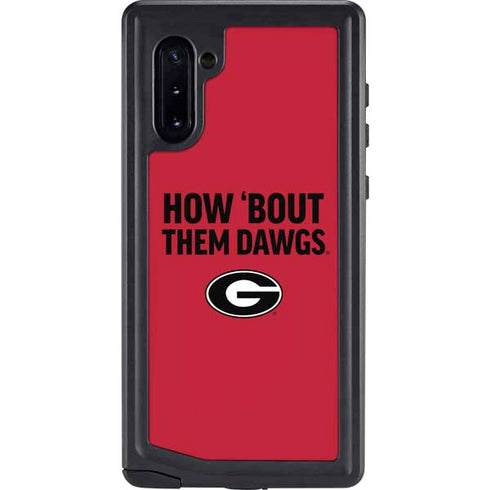 University of Georgia How Bout Them Dawgs Galaxy Note 10 Waterproof Case