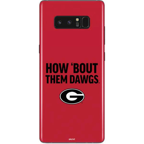 University of Georgia How Bout Them Dawgs Galaxy Note 8 Skin