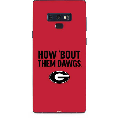 University of Georgia How Bout Them Dawgs Galaxy Note 9 Skin