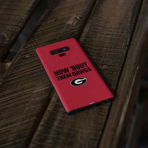 University of Georgia How Bout Them Dawgs Galaxy Note 9 Skin