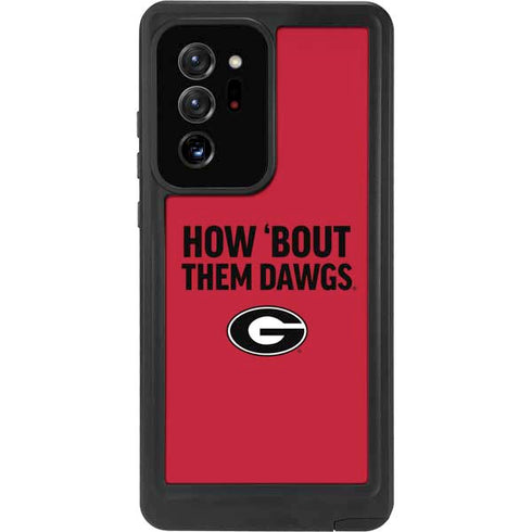 University of Georgia How Bout Them Dawgs Galaxy Note20 Ultra 5G Waterproof Case