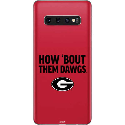 University of Georgia How Bout Them Dawgs Galaxy S10 Skin