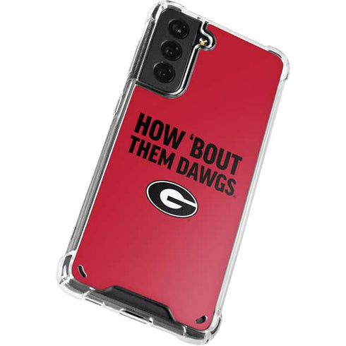 University of Georgia How Bout Them Dawgs Galaxy S21 5G Clear Case