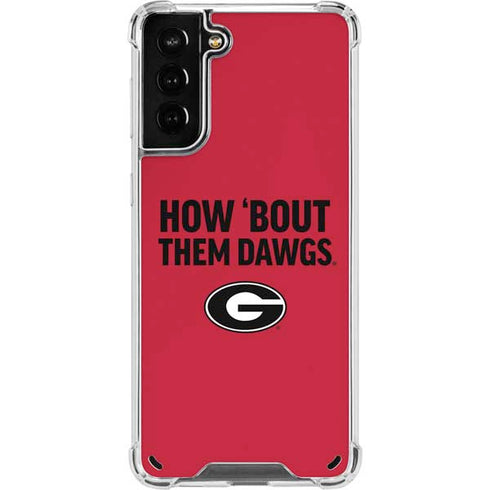 University of Georgia How Bout Them Dawgs Galaxy S21 Plus 5G Clear Case