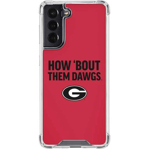 University of Georgia How Bout Them Dawgs Galaxy S22 Clear Case