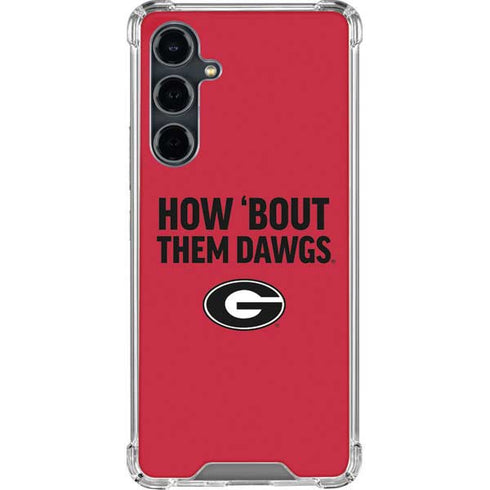 University of Georgia How Bout Them Dawgs Galaxy S23 FE Clear Case