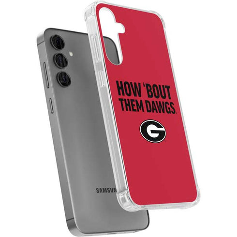 University of Georgia How Bout Them Dawgs Galaxy S24 Plus Clear Case