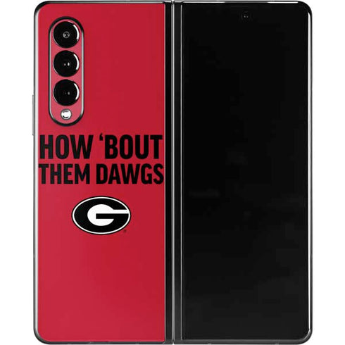 University of Georgia How Bout Them Dawgs Galaxy Z Fold3 5G Skin