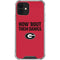 University of Georgia How Bout Them Dawgs iPhone 12 Clear Case