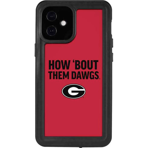 University of Georgia How Bout Them Dawgs iPhone 12 Mini Waterproof Case