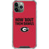 University of Georgia How Bout Them Dawgs iPhone 12 Pro Max Clear Case