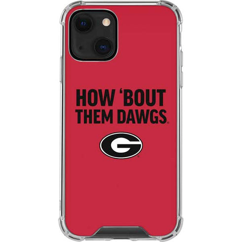 University of Georgia How Bout Them Dawgs iPhone 13 Mini Clear Case
