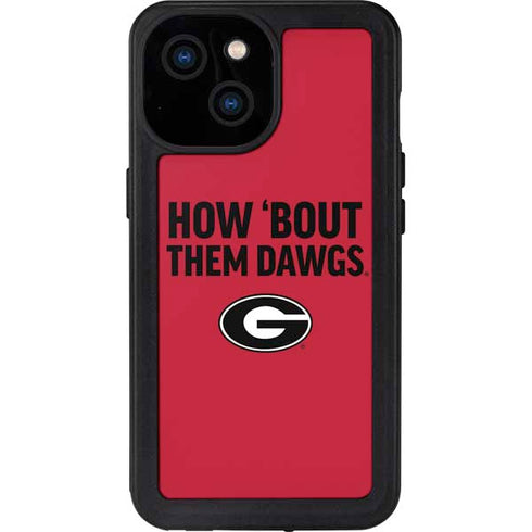 University of Georgia How Bout Them Dawgs iPhone 13 Mini Waterproof Case