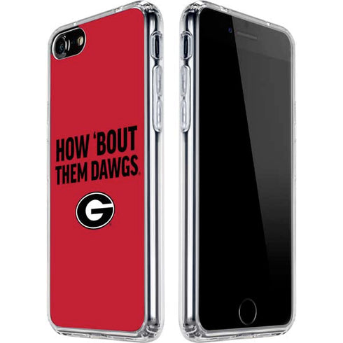 University of Georgia How Bout Them Dawgs iPhone SE (2nd & 3rd Gen) Clear Case