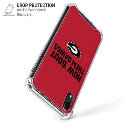 University of Georgia How Bout Them Dawgs iPhone XR Clear Case
