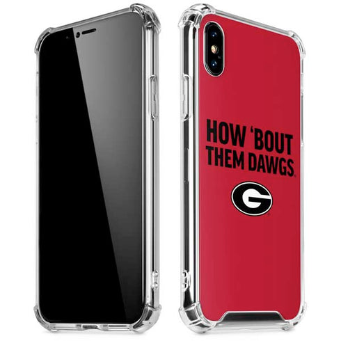 University of Georgia How Bout Them Dawgs iPhone XS Max Clear Case