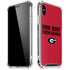University of Georgia How Bout Them Dawgs iPhone XS Max Clear Case