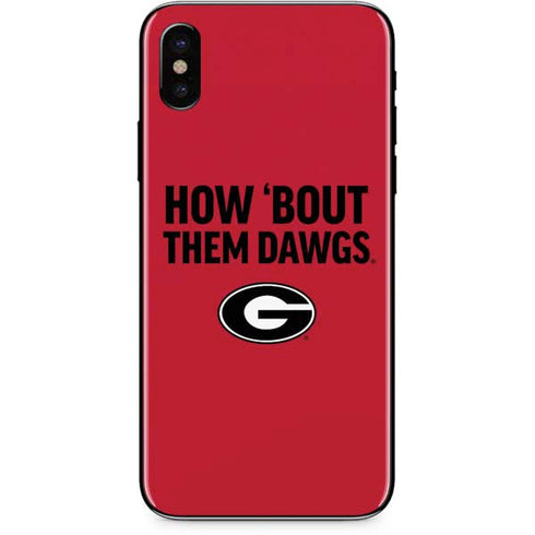 University of Georgia How Bout Them Dawgs iPhone XS Skin