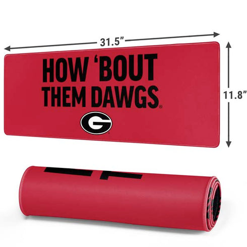 University of Georgia How Bout Them Dawgs Gaming Mouse Pad