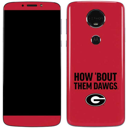 University of Georgia How Bout Them Dawgs Moto E5 Plus Skin