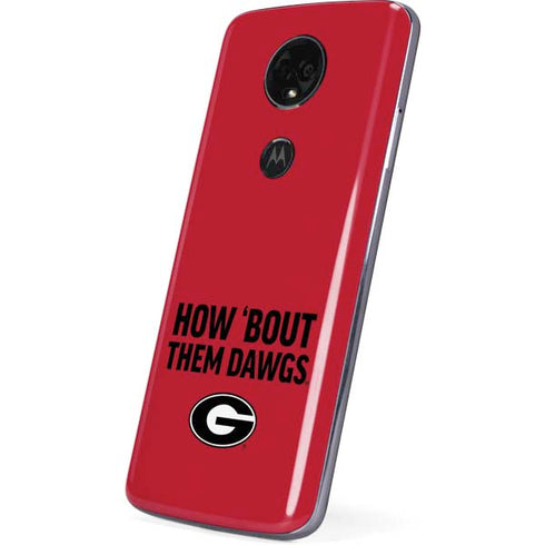 University of Georgia How Bout Them Dawgs Moto E5 Plus Skin