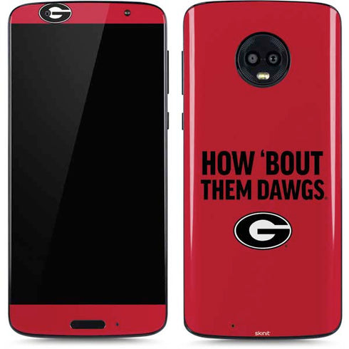 University of Georgia How Bout Them Dawgs Moto G6 Skin