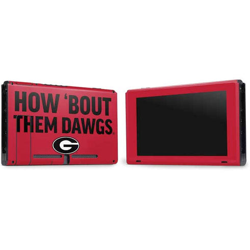 University of Georgia How Bout Them Dawgs Nintendo Switch Bundle Skin