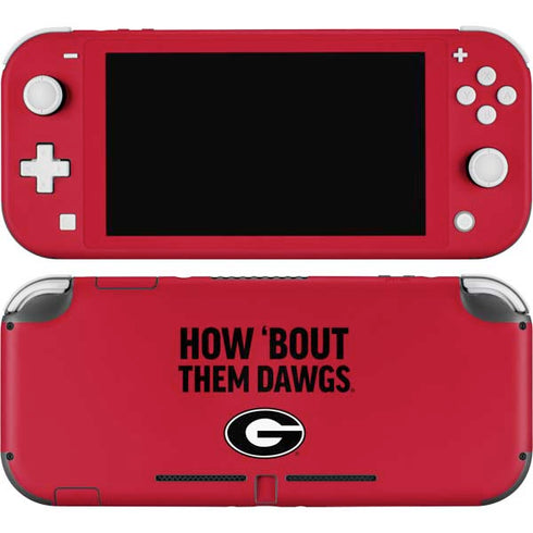 University of Georgia How Bout Them Dawgs Nintendo Switch Lite Skin