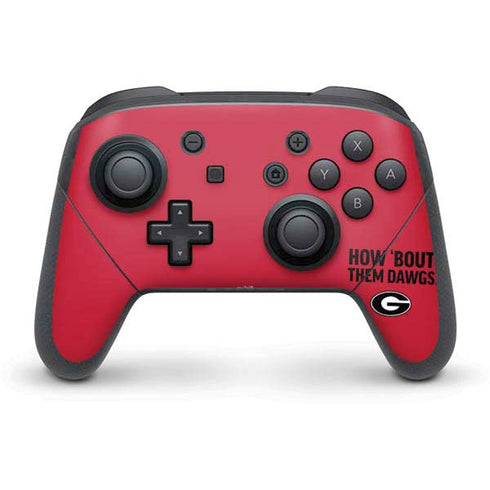 University of Georgia How Bout Them Dawgs Nintendo Switch Pro Controller Skin