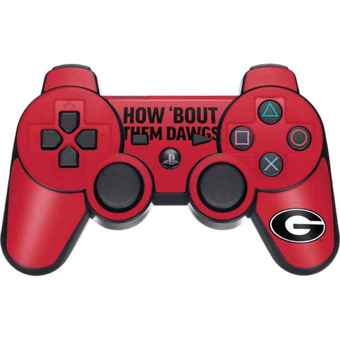 University of Georgia How Bout Them Dawgs PS3 Dual Shock wireless controller Skin