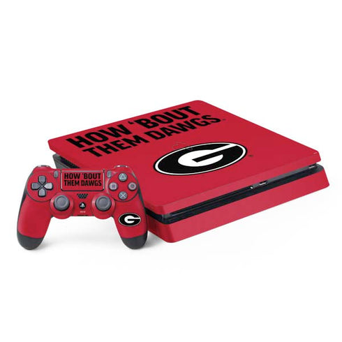 University of Georgia How Bout Them Dawgs PS4 Slim Bundle Skin