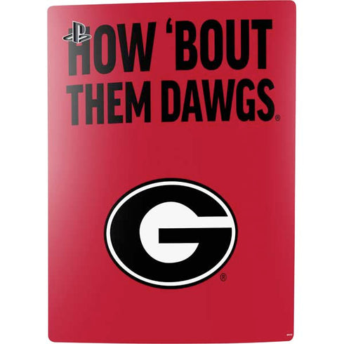 University of Georgia How Bout Them Dawgs PS5 Digital Edition Console Skin