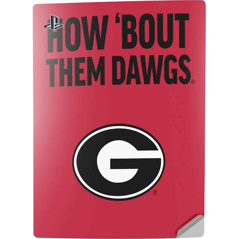 University of Georgia How Bout Them Dawgs PS5 Digital Edition Console Skin