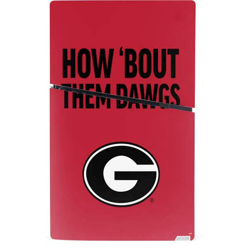 University of Georgia How Bout Them Dawgs PS5 Slim Digital Edition Bundle Skin