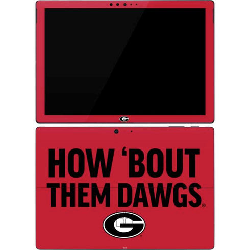 University of Georgia How Bout Them Dawgs Surface Pro 7 Skin