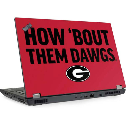 University of Georgia How Bout Them Dawgs Lenovo ThinkPad Skin