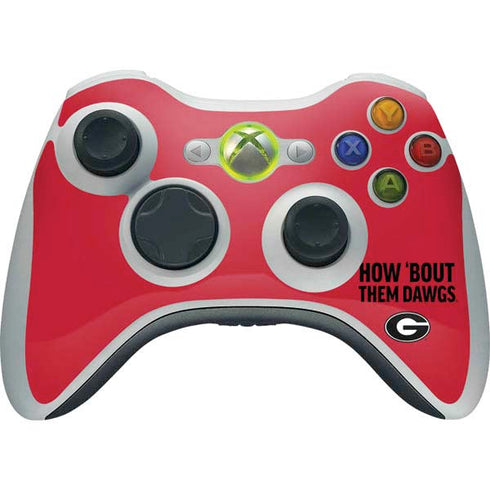 University of Georgia How Bout Them Dawgs Xbox 360 Wireless Controller Skin