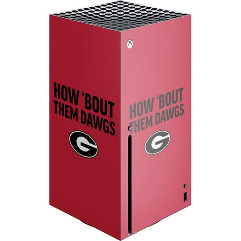 University of Georgia How Bout Them Dawgs Xbox Series X Console Skin