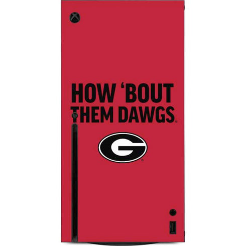 University of Georgia How Bout Them Dawgs Xbox Series X Console Skin