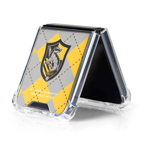 Wizarding World Harry Potter Hufflepuff Crest Galaxy Z Flip5 5G Clear Case