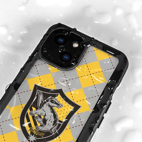 Wizarding World Harry Potter Hufflepuff Crest iPhone 15 Plus Waterproof Case