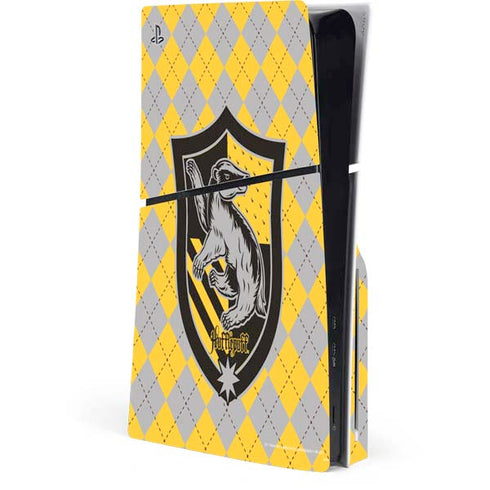 Wizarding World Harry Potter Hufflepuff Crest PS5 Slim Disk Console Skin