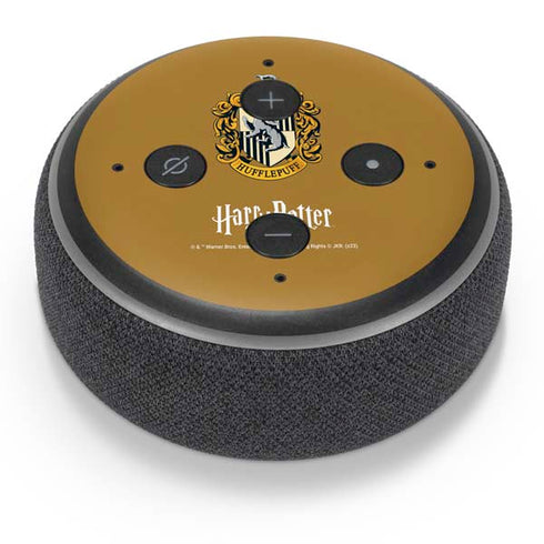 Wizarding World Harry Potter Hufflepuff House Crest Amazon Echo Dot Skin