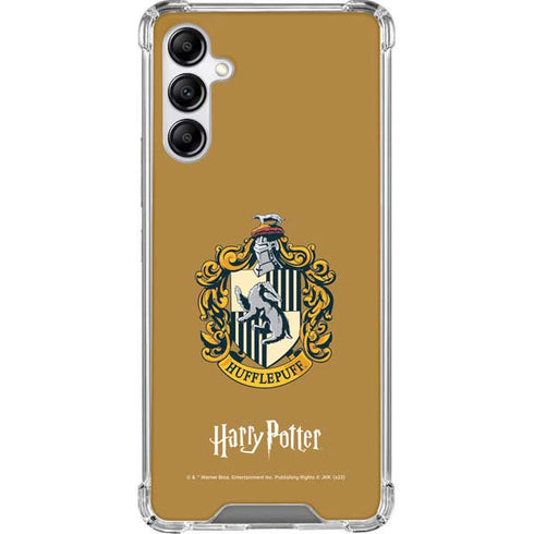 Wizarding World Harry Potter Hufflepuff House Crest Galaxy A14 5G Clear Case